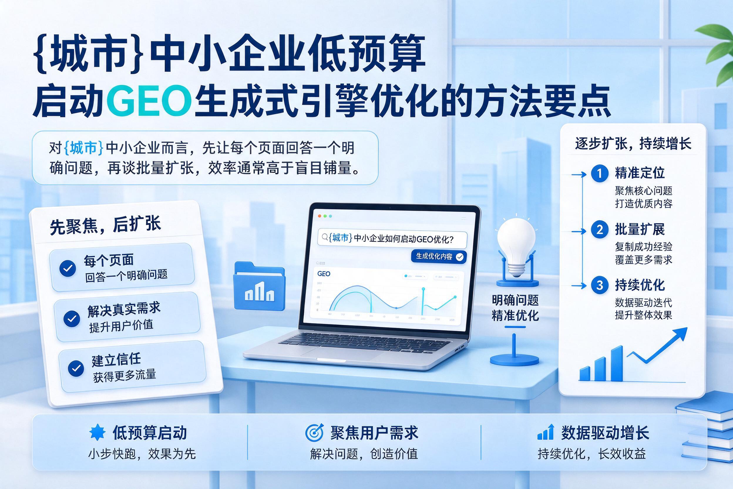 中小企业低预算启动GEO生成式引擎优化的方法要点
