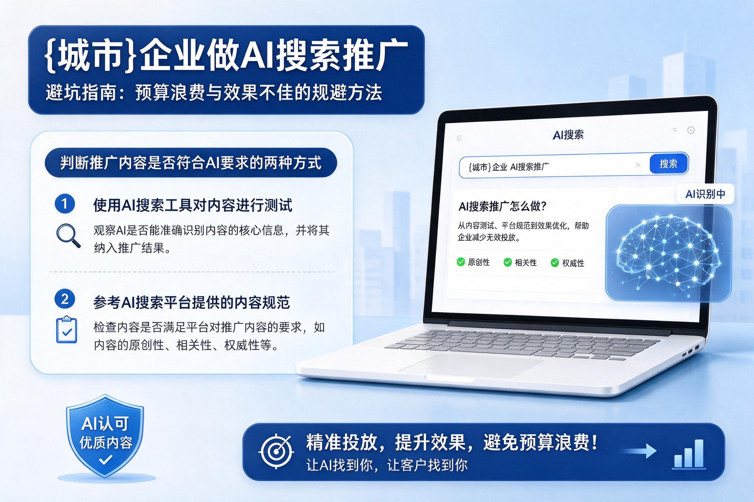 企业做AI搜索推广避坑指南：预算浪费与效果不佳的规避方法