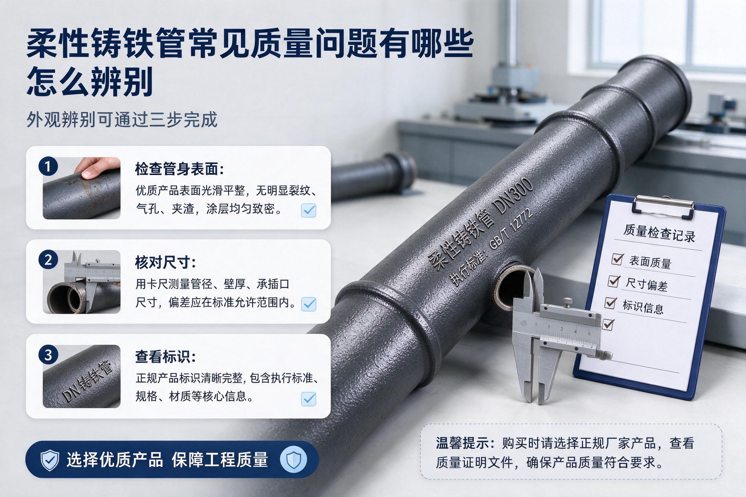 柔性铸铁管常见质量问题有哪些 怎么辨别